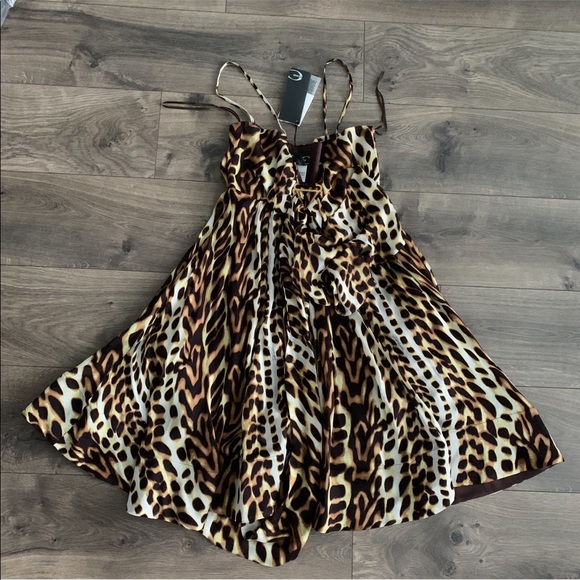 Roberto Cavalli Just Cavalli Leopard Babydoll NWT - Picture 4 of 8